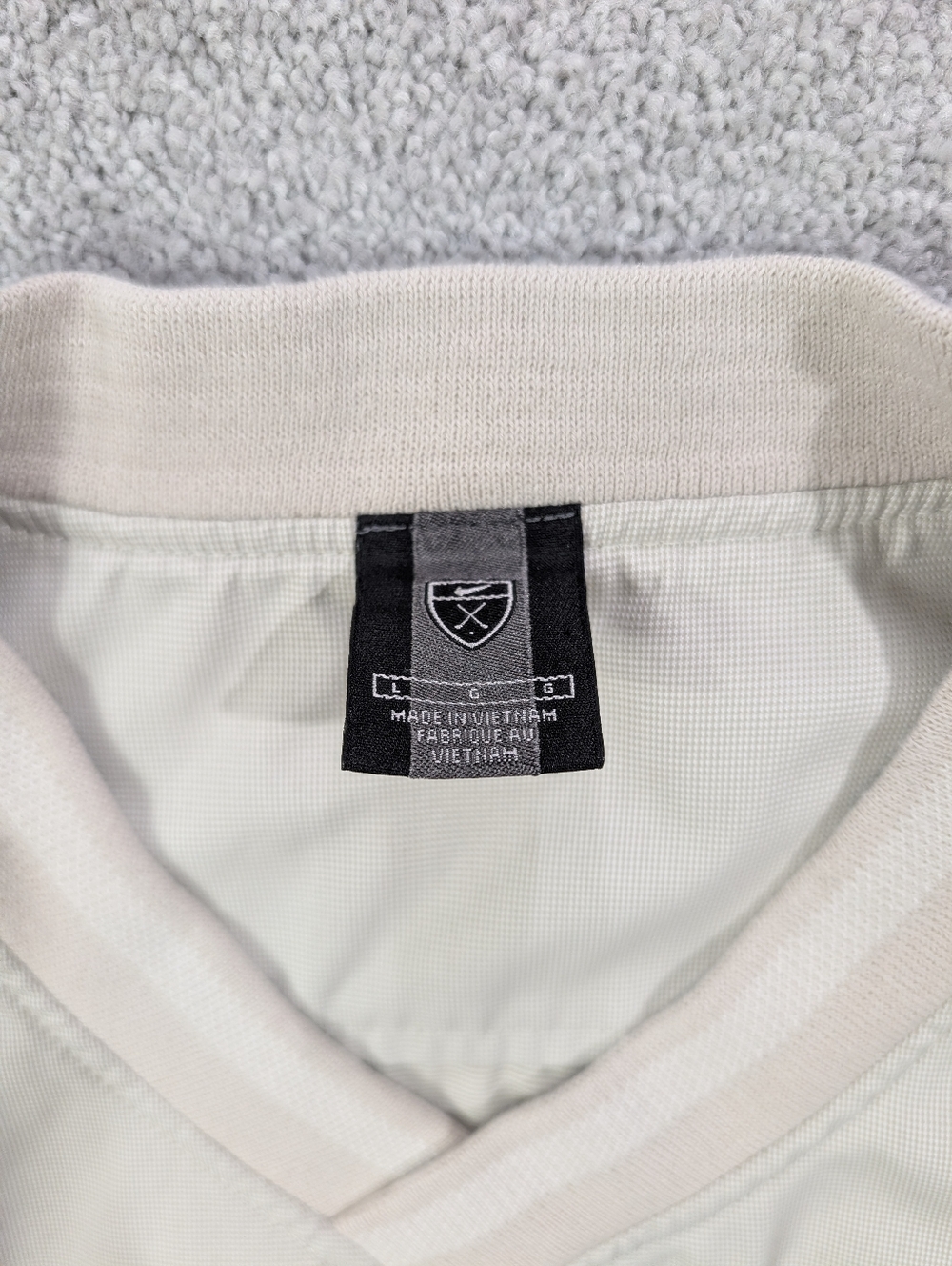Nike Golf Men's Windbreaker Pullover Vest Beige Large | Gorpcore - Picture 2 of 5